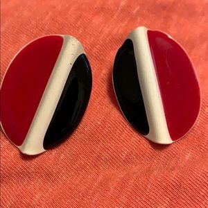 🛍VTG 70s Red, White, & Blue Earrings!